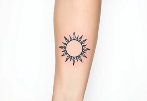 Sun and moon tattoo idea