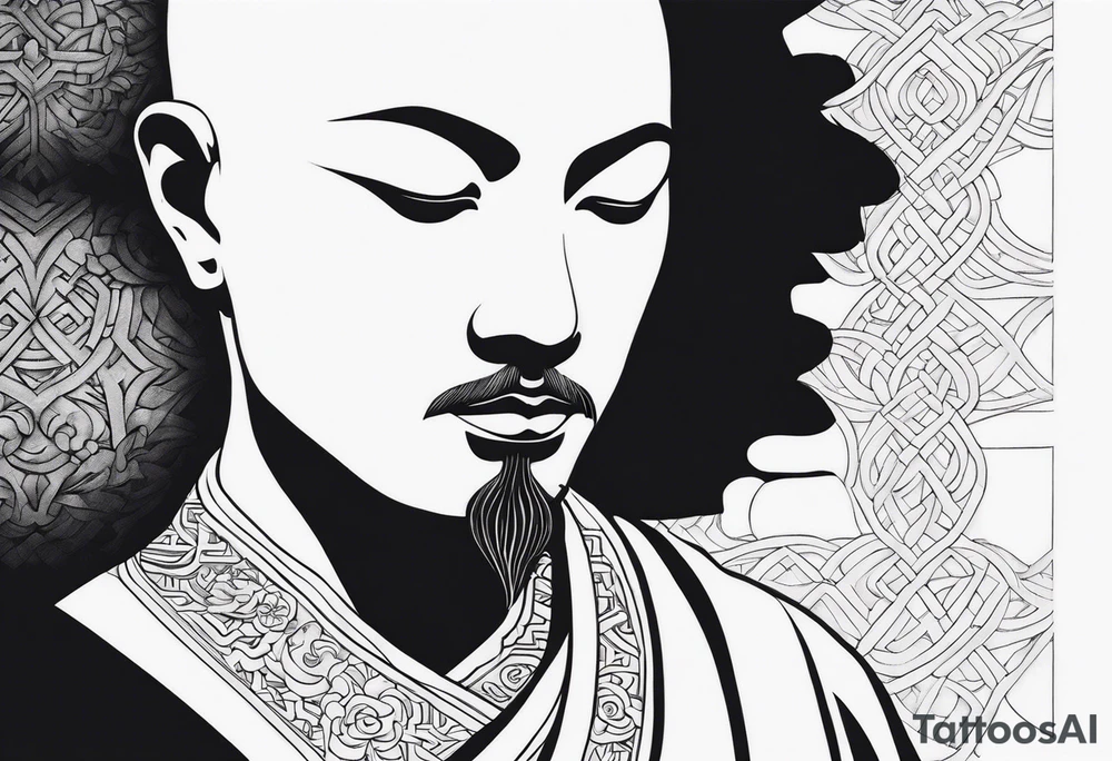 Zen Monk tattoo idea