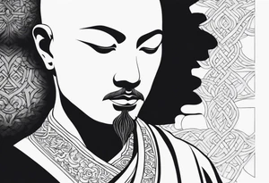 Zen Monk tattoo idea