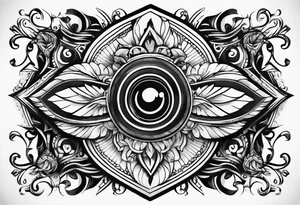 optical illusion tattoo idea