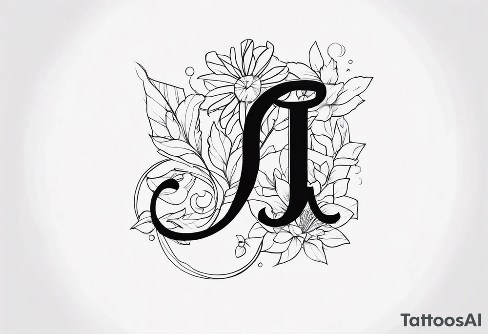J R letters tattoo idea