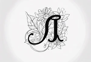 J R letters tattoo idea