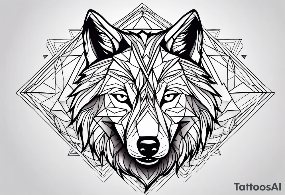 a wolf tattoo idea