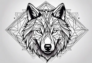 a wolf tattoo idea