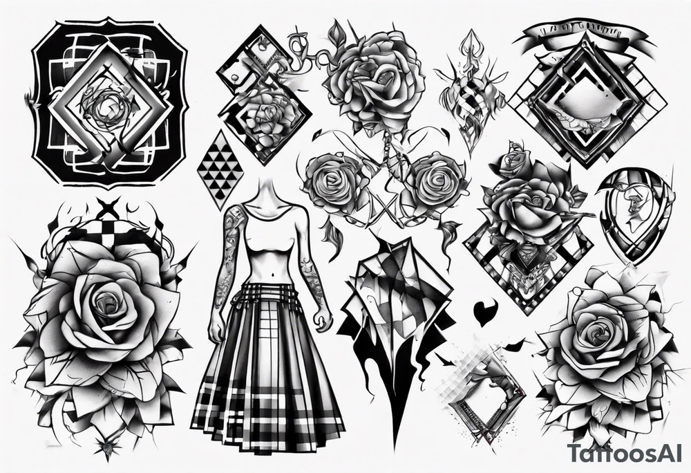 tartan skirt tattoo idea