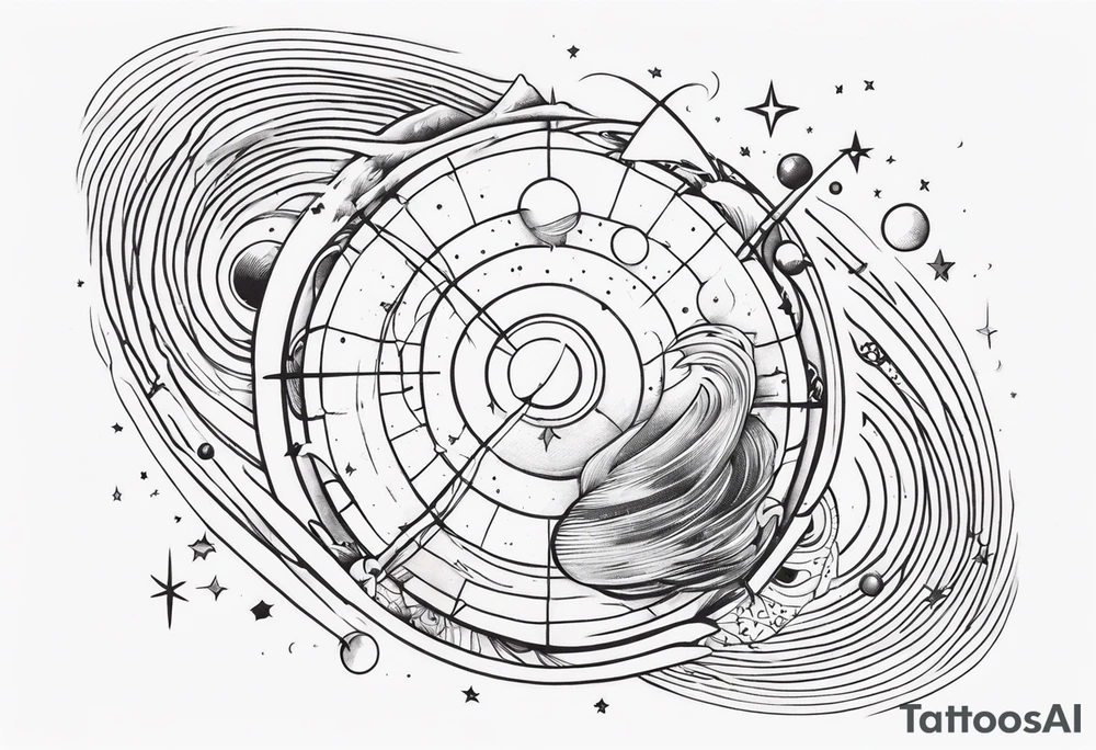 space time distortion tattoo idea