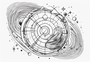space time distortion tattoo idea