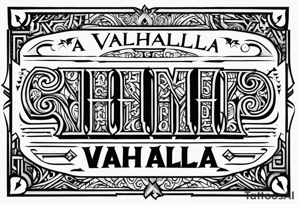 Valhalla tattoo idea