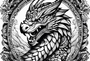 quetzalcoatl sleeve tattoo idea