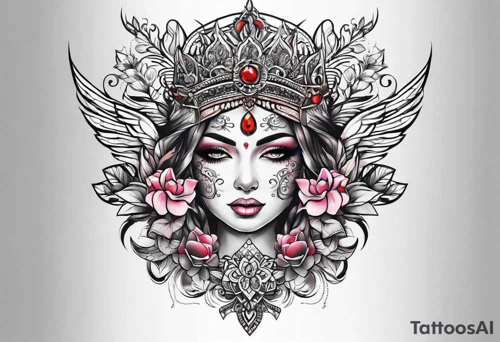 👑, 🎀, Darliyöna tattoo idea