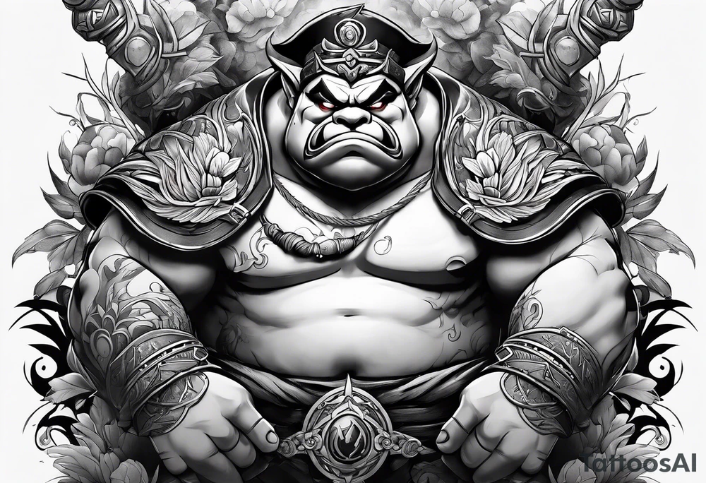 Pudge from dota 2 tattoo idea