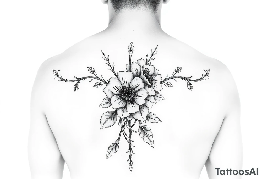 Thigh tattoos no flowers tattoo idea