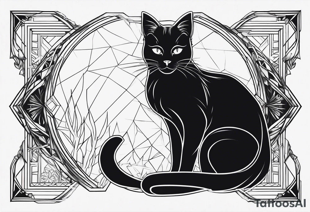 Black Cat tattoo idea