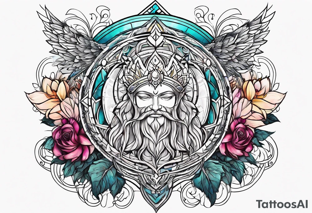 Spiritual bringing in weath tattoo idea