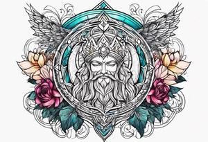 Spiritual bringing in weath tattoo idea