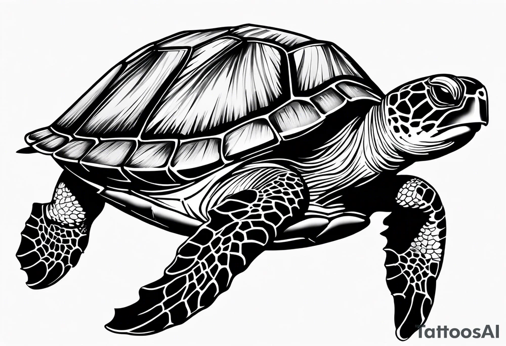 Sea turtle tattoo idea