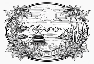 vacation tattoo idea