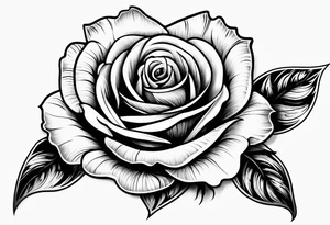 Rose on fire with the “fire rose” symbol somewhere in the tattoo tattoo idea