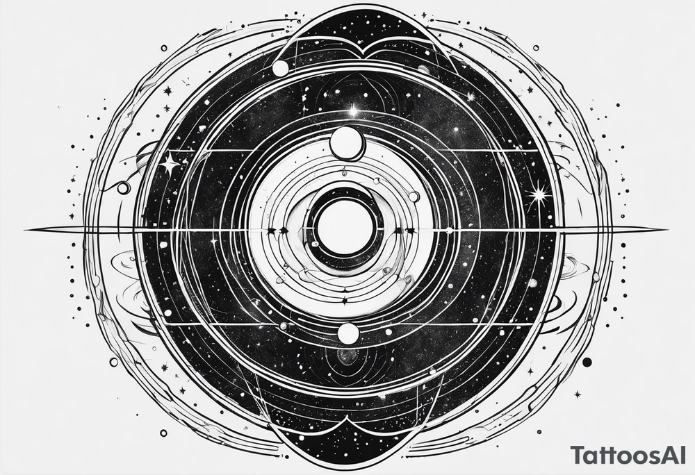 geometric representation of the solar system tattoo idea geometric representation of the solar system tattoo idea