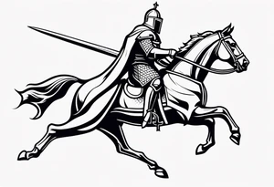Christian knight tattoo idea