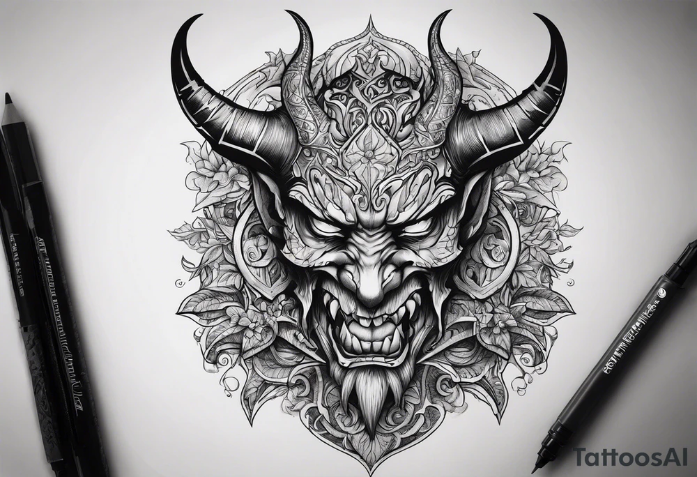 Lettering. End the stigma. Demon tattoo idea