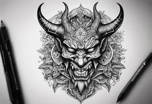 Lettering. End the stigma. Demon tattoo idea