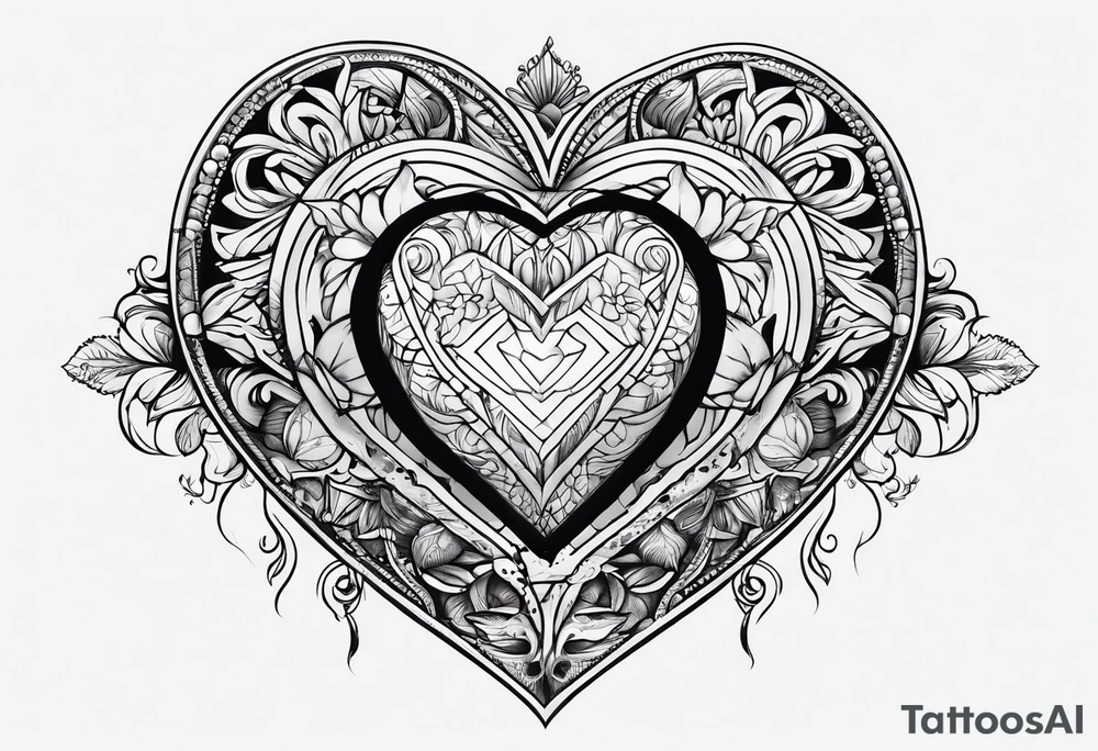 Bébé  coeur tattoo idea