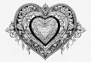 Bébé  coeur tattoo idea