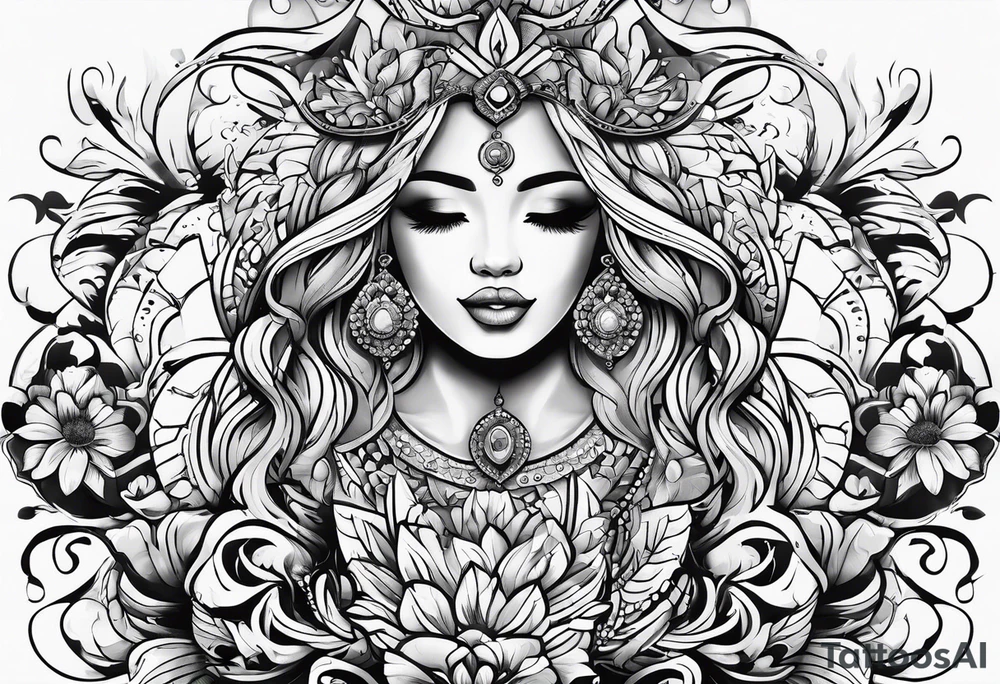 The concept of living a life is 'Happiness' tattoo idea