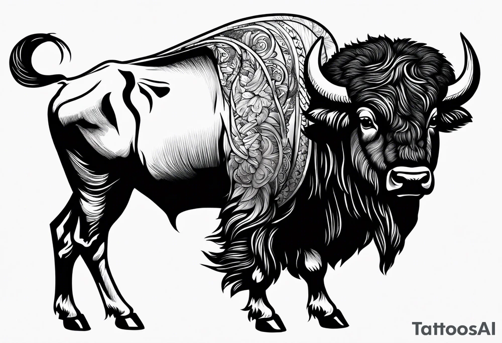 buffalo tattoo idea