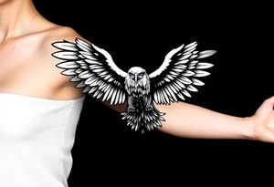 majestic eagle spreading wings against mountain peaks casino theme with 3d raindrop tattoo idea
