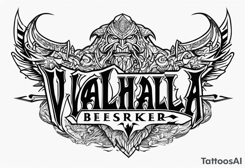 valhalla berserker tattoo idea