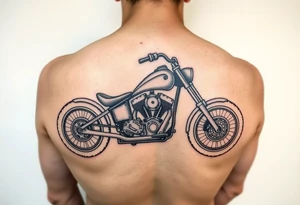 Chopper bike tattoo idea