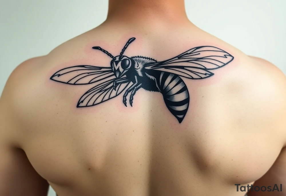 Fierce Hornet flying tattoo idea