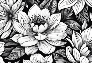 flower tattoo on back tattoo idea