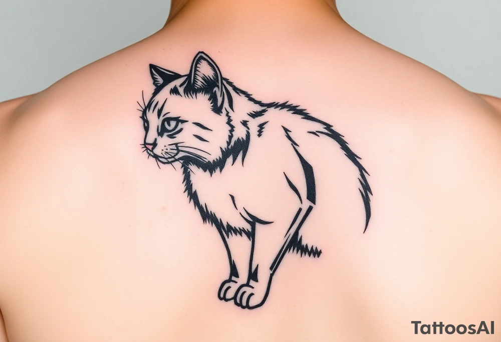 Black Cat tattoo idea