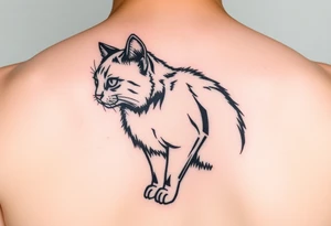 Black Cat tattoo idea
