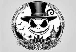 Nightmare before christmas, Dr finklestien chibi tattoo idea