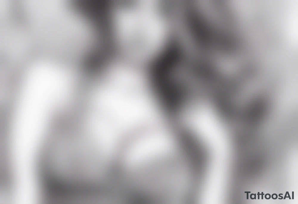 Woman in bikini tattoo idea