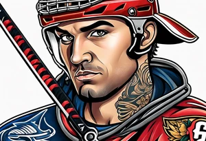 hockey tattoo tattoo idea