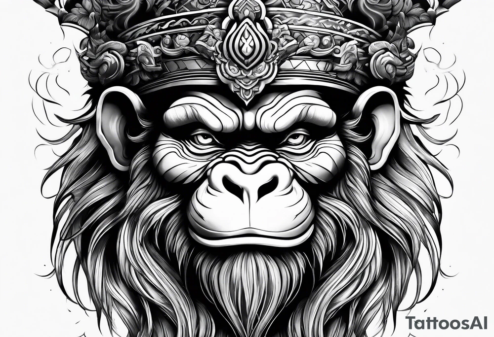 Monkey king tattoo idea