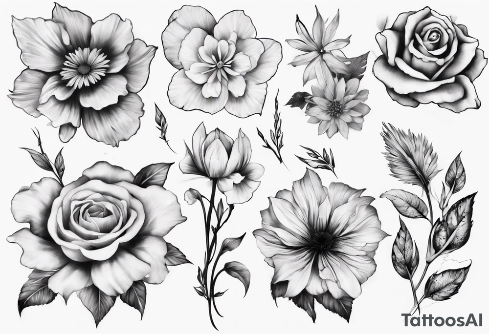 Big Flower tattoo tattoo idea