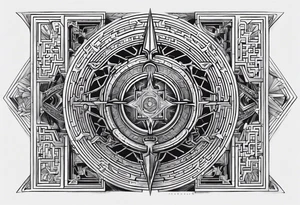 Daedalus labyrinth tattoo tattoo idea