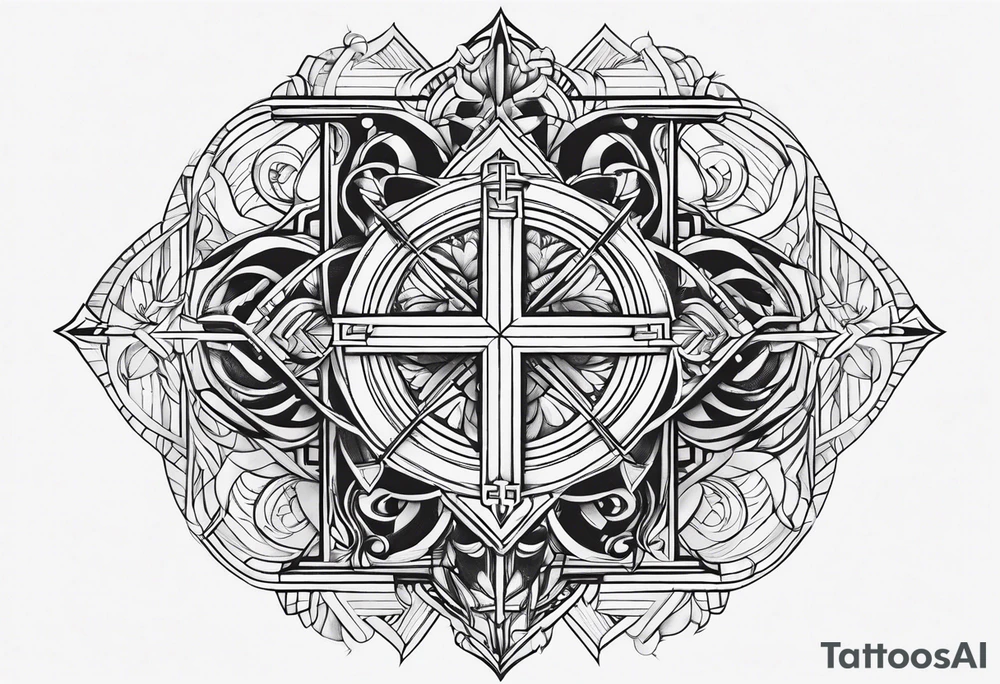 minimal christian tattoo idea