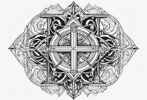 minimal christian tattoo idea