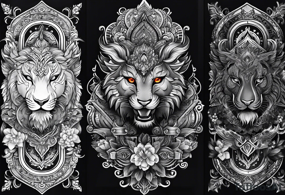 พระแม่มารีดอกบัวนก tattoo idea