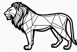 the outline of Iraqs map, inside it should be a Babylonian inspired lion tattoo idea