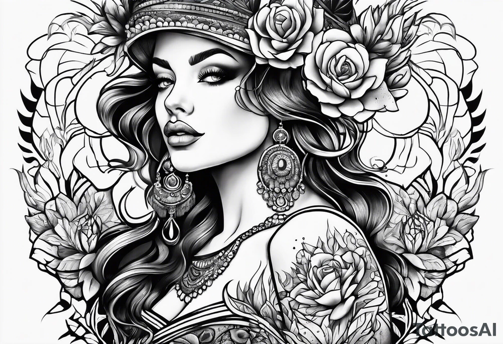 Psychedelic tattoo idea