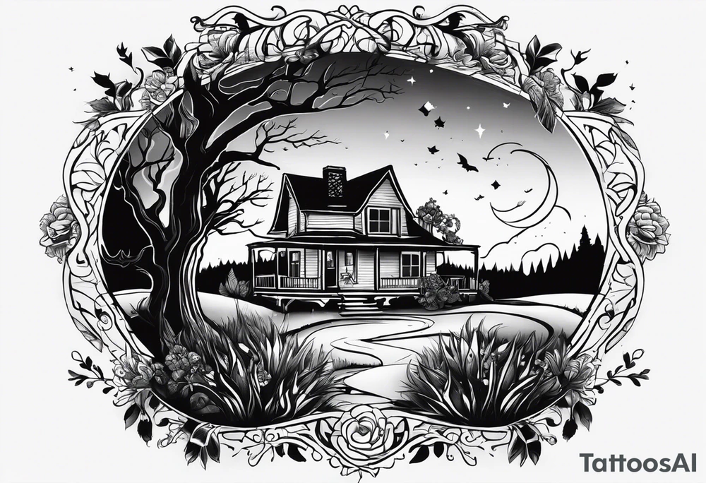 My dad died when i was 11. 13 years later my brother died. My house burnt down in between.  I got pregnant when i was 16. Im a single mom of three kids 2 girls, 1 boy. I am wild outspoke, amd unpredictable. tattoo idea