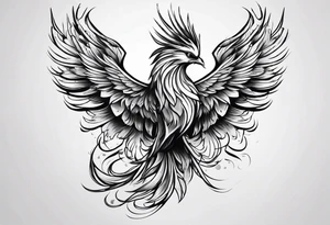Small phoenix tattoo idea